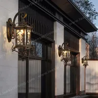 HJ-BD-141 Outdoor Wall Lamp Waterproof Lighting for Villa Garden Vintage Courtyard 