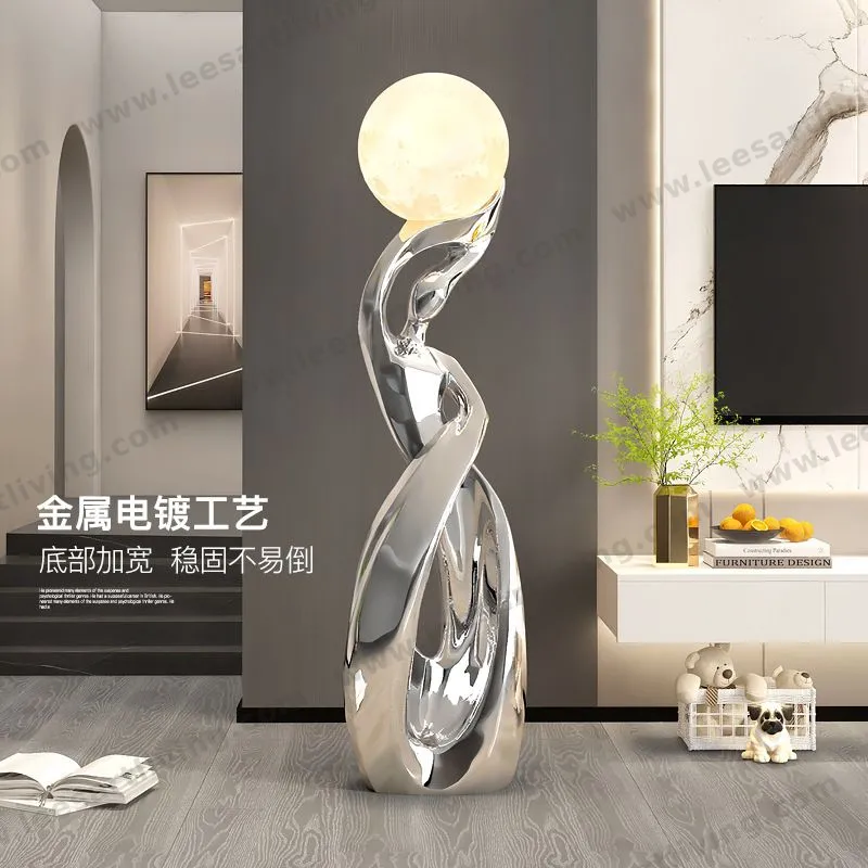hj-zis202405105-modern-sculpture-holding-ball-led-floor-lamp-for-hotel-lobby-exhibition-lighting