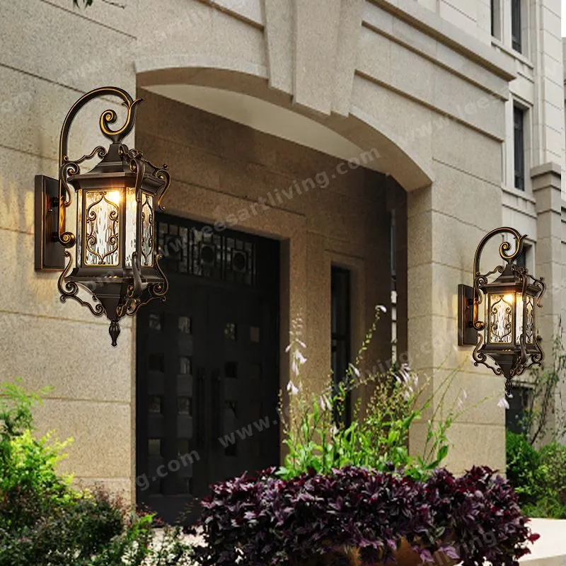 HJ-BD-141 Outdoor Wall Lamp Waterproof Lighting for Villa Garden Vintage Courtyard