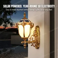 HJ-BD-157 Outdoor Wall lamp European Solar Wall-mounted Outdoor Light Hotel Lobby Waterproof Villa Garden Vintage Courtyard Waterproof electric Wall Hanging Lamp